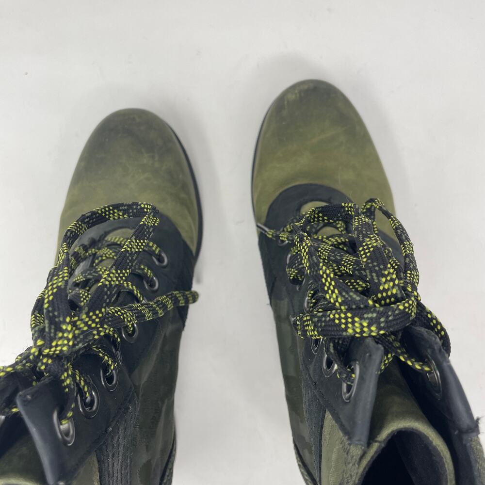 Sorel Lexie Wedge Camouflage Camo Green Hiker Waterproof Leather Boots womens 9 - Picture 7 of 16